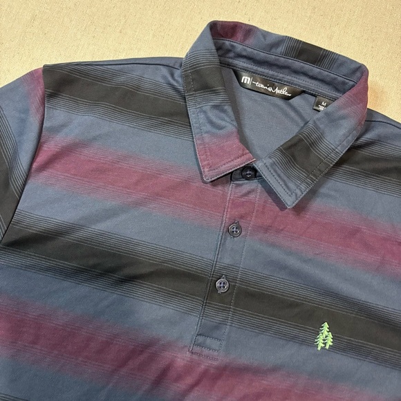 Travis Mathew Staycation Polo Mauve Wine Men’s Polo Size Medium Casual - Picture 1 of 6